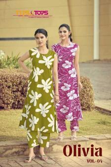Tips & tops olivia vol 4 coord set wholesale cloth market in surat with price  - wholesale export